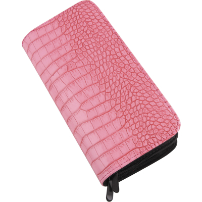 Pouch for scissors and combs - Vivog - Pink alligator pattern x 1