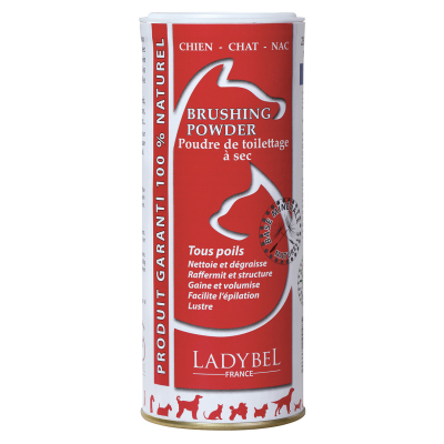 Shampooing sec pour chien et chat  Brushing Powder - Ladybel
