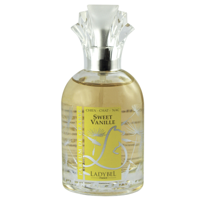 Spray parfum pour chien et chat - Sweet - Ladybel - Vanille - note naturelle, crème brulée