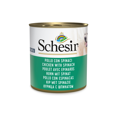 Schésir 16x285g Poulet épinards  Chien en gelée