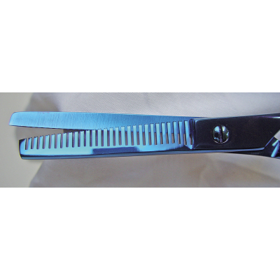 Ciseaux de toilettage sculpteurs XP380 - semi-professionnels - Optimum Blue Ray - 16 cm