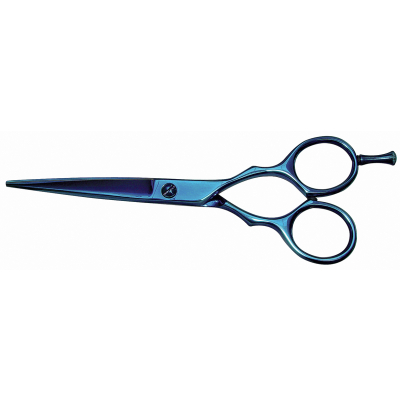 Ciseaux de toilettage droits XP391 - semi-professionnels - Optimum Blue Ray - 16,5 cm
