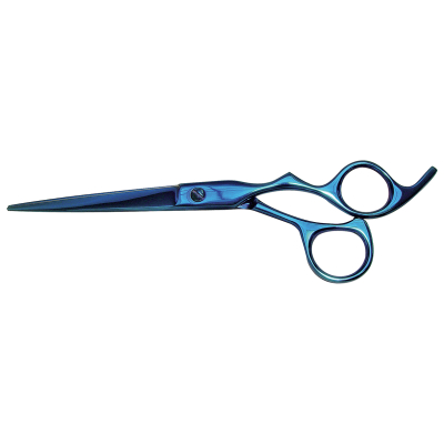 Ciseaux de toilettage droits XP392 - semi-professionnels - Optimum Blue Ray - 17 cm