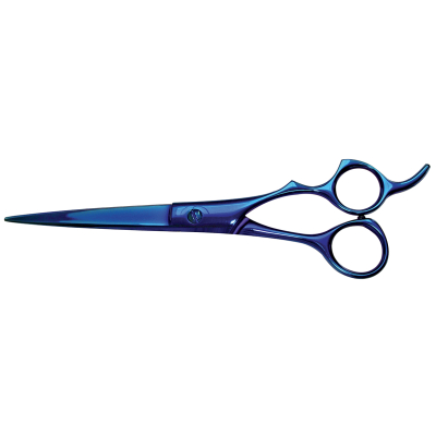 Ciseaux de toilettage droits XP393 - semi-professionnels - Optimum Blue Ray - 21,5 cm