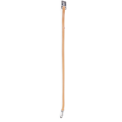 Laisse en cuir double épaisseur - Collection 107 - 1m - 2cm - beige 1