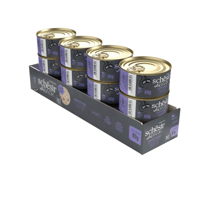 Schesir After Dark - 80g - Paté - Poulet Avec Canard x12