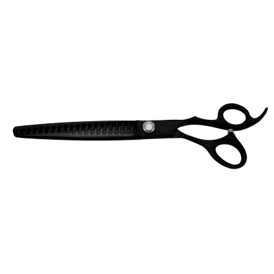 Ciseaux de toilettage chunker XP807 - professionnels - Optimum Black Titanium - 19 cm