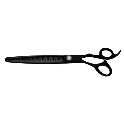 Ciseaux de toilettage chunker XP808 - professionnels - Optimum Black Titanium - 20 cm