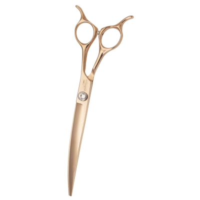 Ciseaux de toilettage courbes  XP903 - 20.6 cm - Optimum Rose Pearl