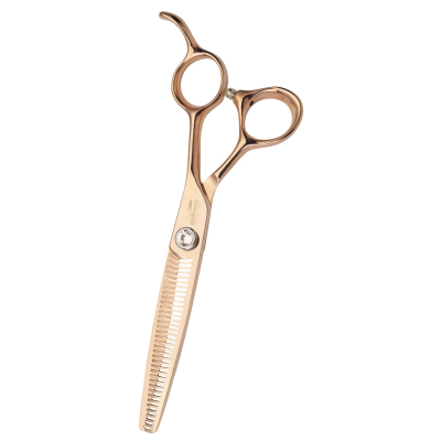 Ciseaux de toilettage effileurs XP910 - 18,5 cm - Optimum rose pearl