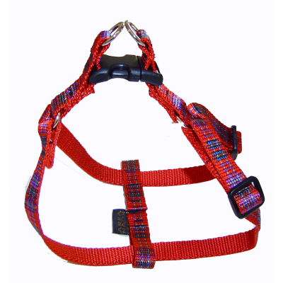 Nylon waist harness - Baya - 41/72cm - 2.5cm - red x 1