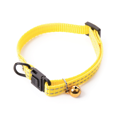 Nylon Cat Collar - Flash - 20/30cm - 1cm - Yellow x 1