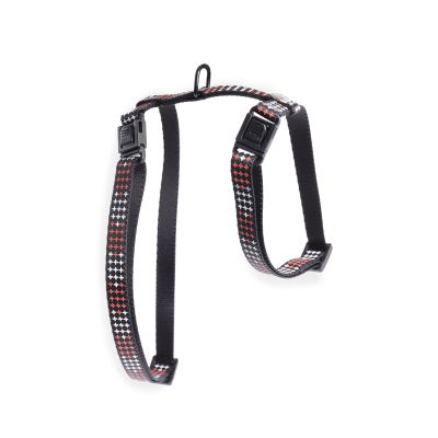 Nylon cat harness - Cross - 35/50cm - 1cm - red 1
