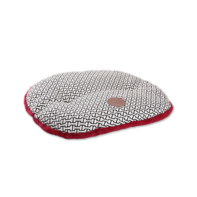 Coussin ovale épais - Avenue Montaigne - T55 - rouge - 1