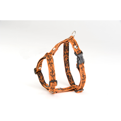 Nylon harness - Tatoo - 35/45cm - 1.5cm - dark orange x 1
