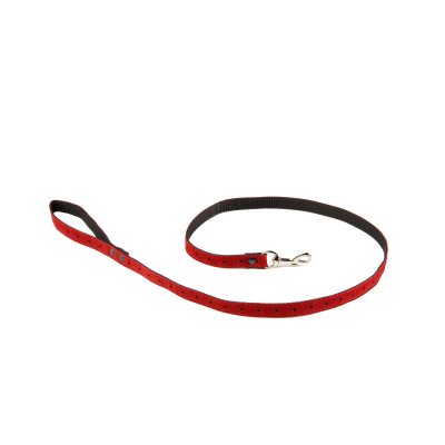 Laisse en nylon - 5ème avenue - 1m - 1.5cm - rouge x 1