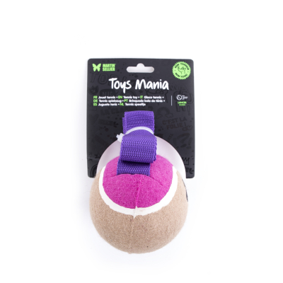 Balle de tennis avec sangle - 6.5cm - multicolore x 4
