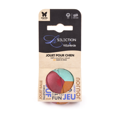 Balle en caoutchouc - Rubb'N'Puppies - S - multicolore x 1