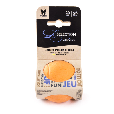 Floating and soft rubber ball - Rubb'n'Soft - M - 7cm - orange