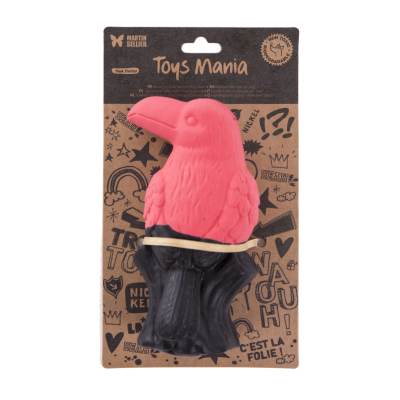 Latex toy - Birds Collection - Pink/black Toucan