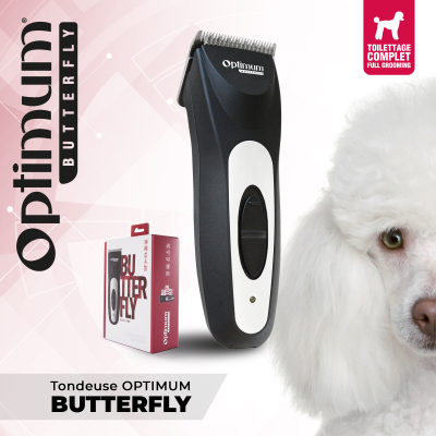 Tondeuse de coupe pour chien - Semi Pro - Optimum BUTTERFLY