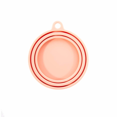 Silicone jar lid - Softness - 10cm - pink x 1