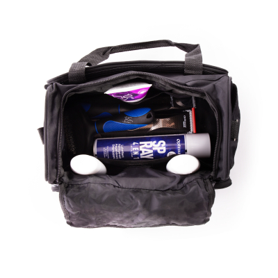 Sac de rangement multifonction Vivog noir avec multiples compartiments et bandoulière