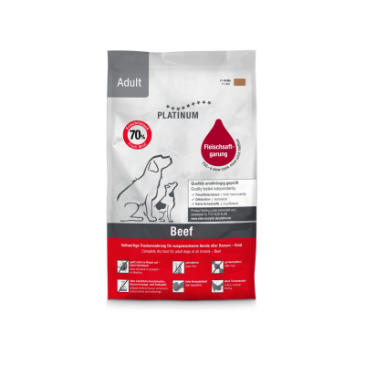 Platinum Adult Beef Kibble - 1.5kg x 1