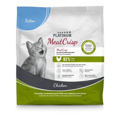 Croquette Platinum Meatcrisp poulet pour chaton - 400g x 1