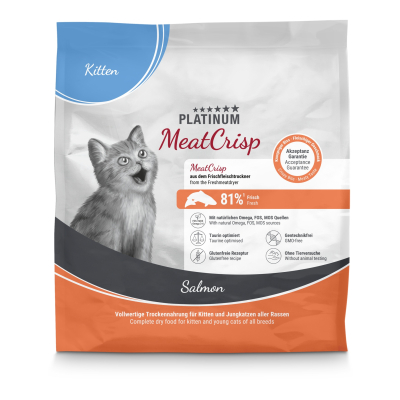 Platinum Meatcrisp Fish Kibble for Kittens - 400g x 1