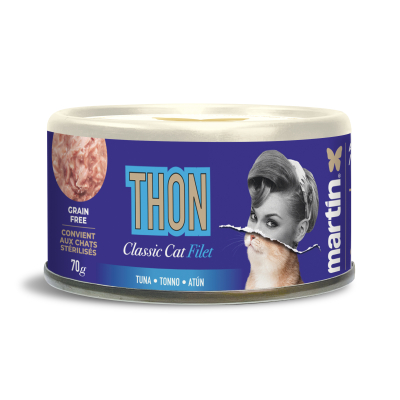 Martin Food Classic - Filet chat au thon - 70g (x12)