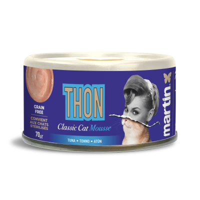 Martin Food Classic - Mousse chat au thon - 70g (x12)