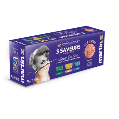 Martin Food Classic - Filet pour chat - Multipack - 70g (x12)