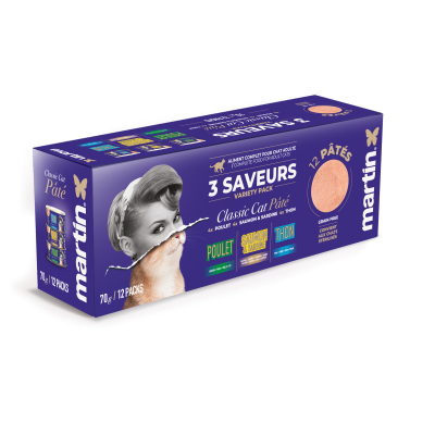 Martin Food Classic - Pâté pour chat - Multipack - 70g (x12)