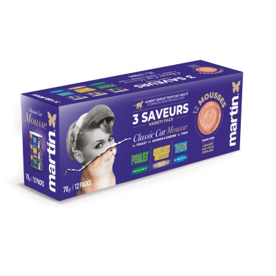 Martin Food Classic - Mousse pour chat - Multipack - 70g (x12)