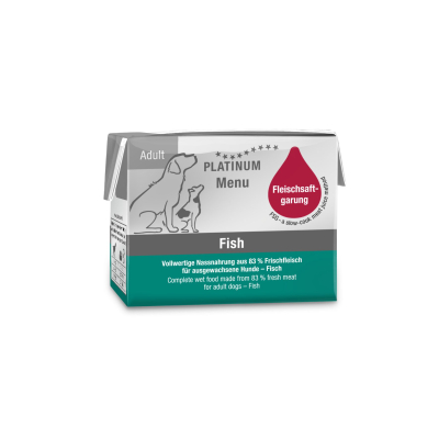Pâté Platinum Menu Poisson pour chien - 90g x 12