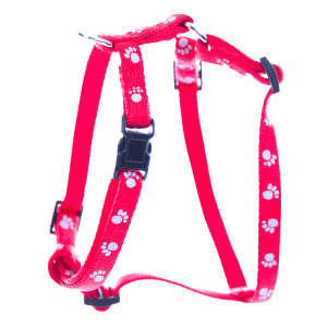 Harnais en nylon - Pattes - 25/35cm - 1cm - rose x 1