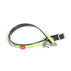 Collier pour chat en nylon - Paquerette - <30cm - 1.2cm - vert 1