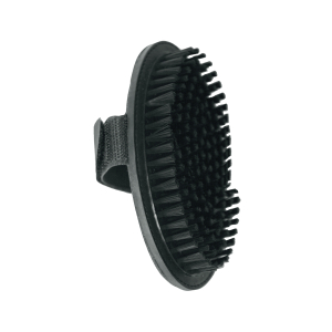 Oval brush with nylon bristles and strap 1