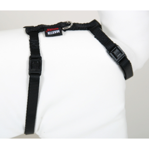 Harnais chat en nylon - Uni - 35/50cm - 1cm - noir 1