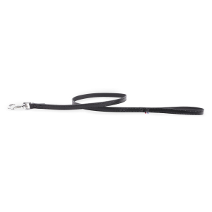 Laisse en cuir - Franc rivet - 1m - 1.4cm - noir 1