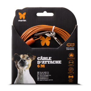 Metal tie cable - 6m - grey 1