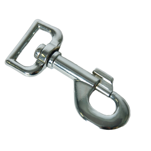 Mousqueton pivotant - 8cm - argent x 1