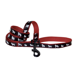 Laisse en nylon - Galon - 1m20 - 2cm - noir 1