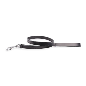 Laisse en cuir double épaisseur - Collection 107 - 1m - 2cm - noir 1