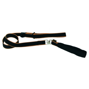 Laisse et collier en nylon - noir 1