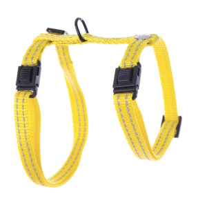 Harnais chat en nylon - Flash - 35/50cm - 1cm - jaune x 1