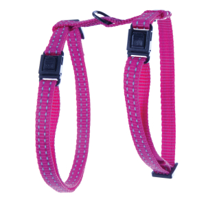 Harnais chat en nylon - Flash - 35/50cm - 1cm - rose x 1