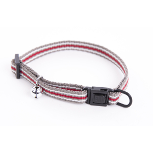 Collier chat en nylon - Trio - 20/30cm - 1cm - gris 1