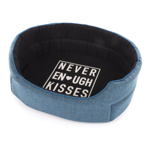 Oval basket - Never Enough Kisses - T55 - blue - pack of 1